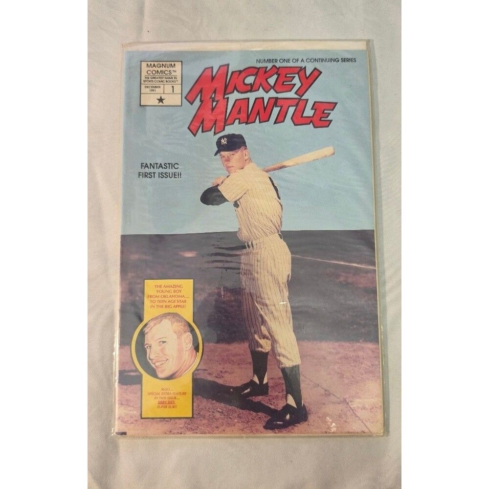 Mickey Mantle #1 Magnum Comics 1991 Comic Book Baseball's Greatest Heroes